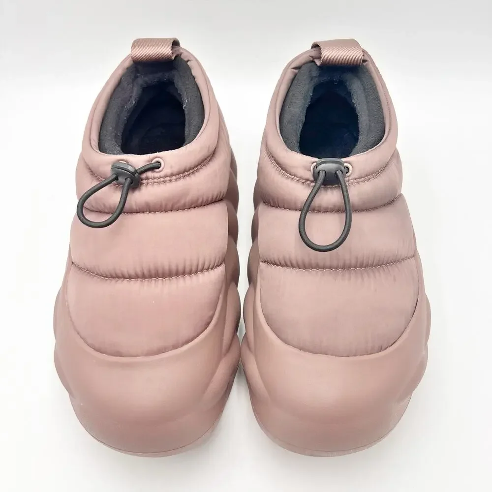 Crocs Womens Overpuff Shorty Booties Size 9 EU 39.5 Truffle Mauve NIB